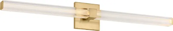 Reiya Square 30" Vanity Light in Hand-Rubbed Antique Brass - Image 1
