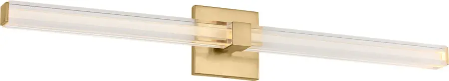 Reiya Square 30" Vanity Light in Hand-Rubbed Antique Brass - Image 1