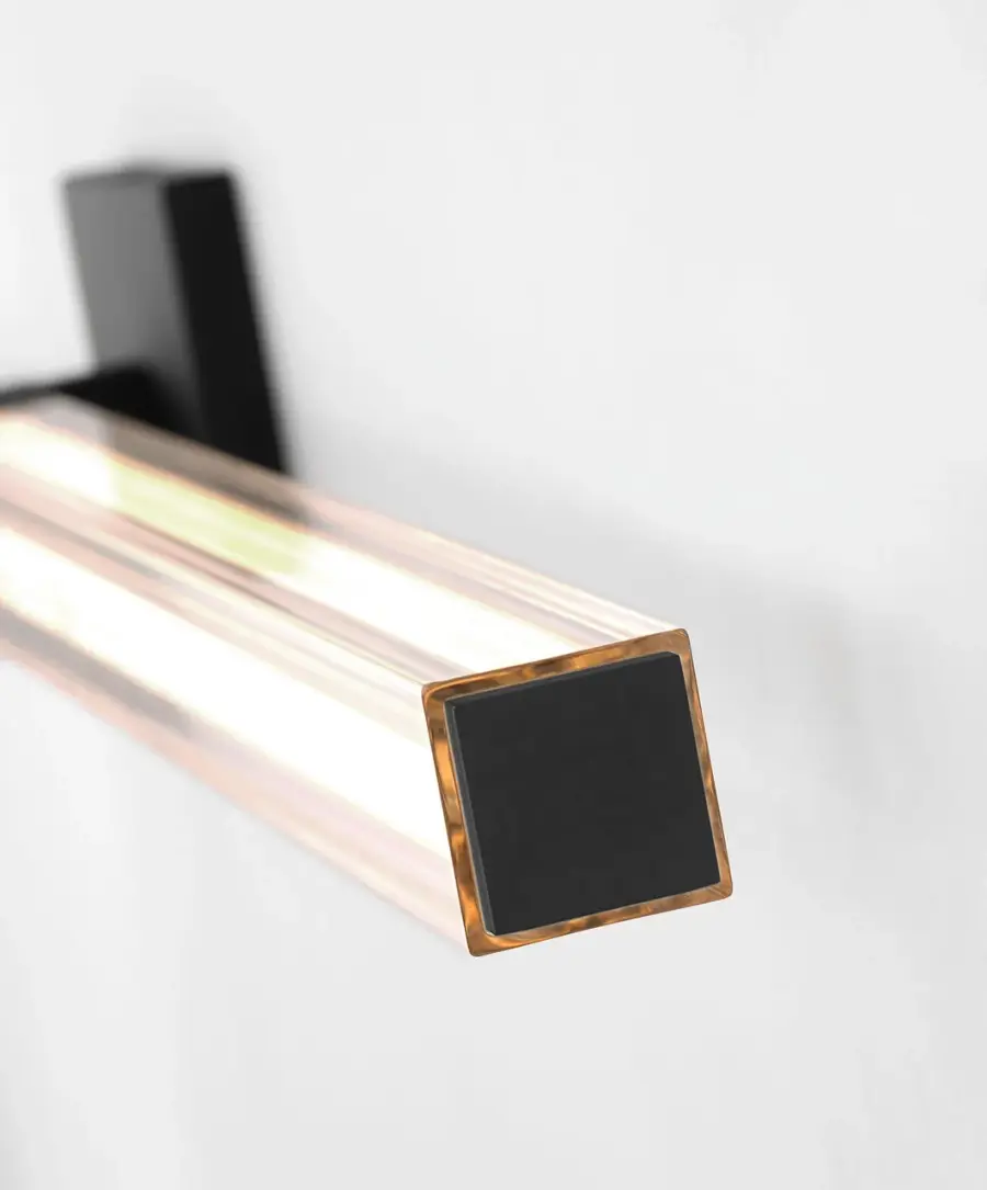 Reiya Square 36" Vanity Light in Nightshade Black - Image 4
