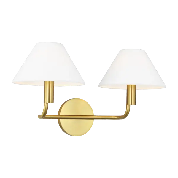The Colfax Medium Sconce combines classic design with contemporary appeal through its burnished brass finish and clean cylindrical glass shade. Perfect for adding sophisticated ambient lighting to bathrooms, hallways, and bedrooms.