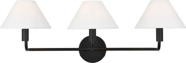 The Colfax Large Sconce brings substantial presence to any wall with its aged iron finish and generous proportions. Perfect for spaces needing impactful lighting with traditional character and industrial edge. - alternate view