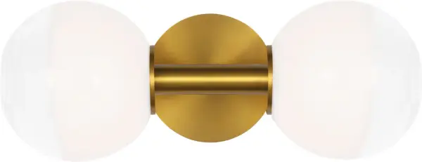 The Torian Linear Sconce combines contemporary design with timeless brass warmth. Its clean linear profile and burnished brass finish make it versatile for modern bathrooms, hallways, and accent lighting applications. - alternate view