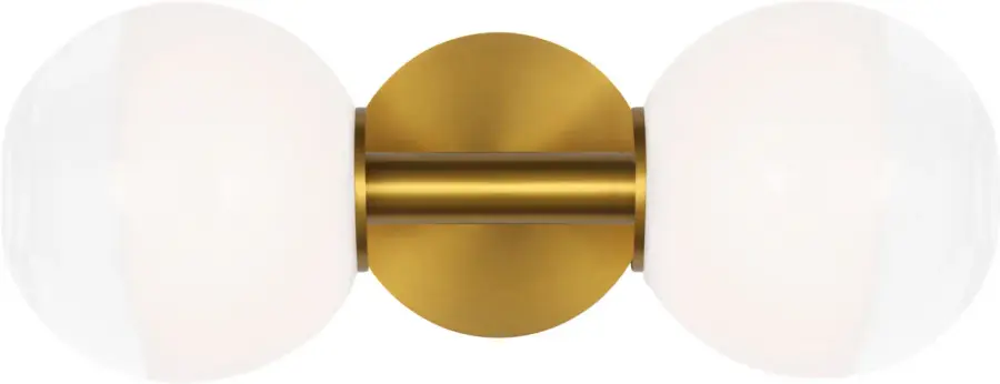 Torian Linear Sconce in Burnished Brass - Image 2
