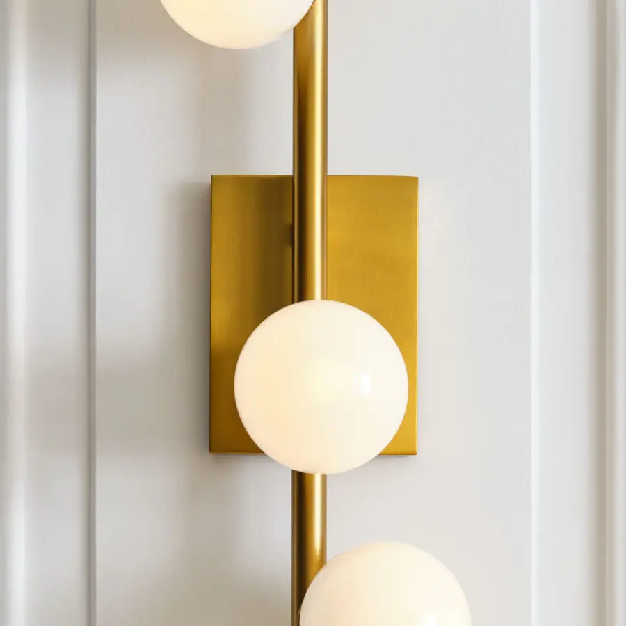 Altair 5-Light Vanity in Burnished Brass - Image 9