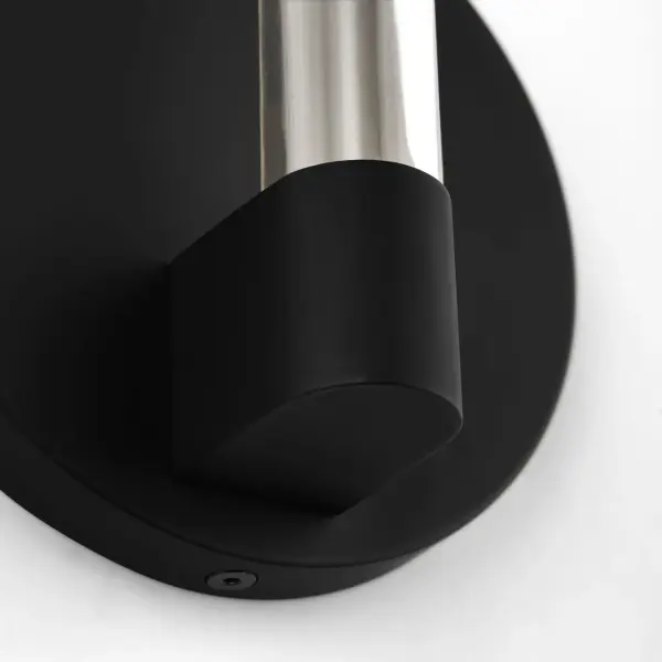 The Silas 5-Light Sconce delivers dramatic illumination with its modern design and striking Midnight Black finish. Perfect for bathrooms, hallways, and powder rooms where ample lighting is essential. - alternate view