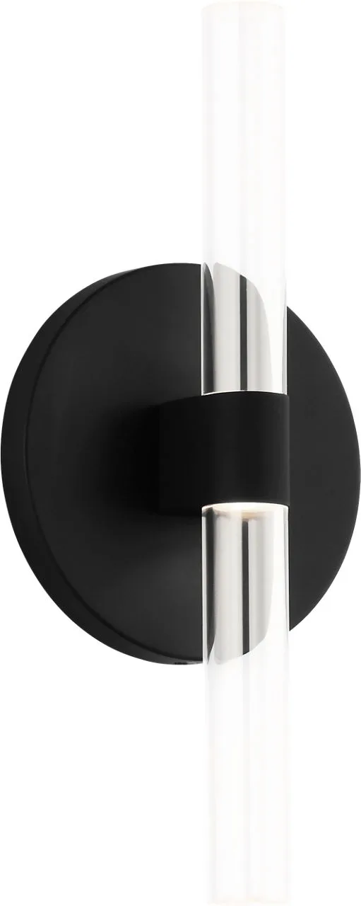 Silas 10" Sconce in Midnight Black