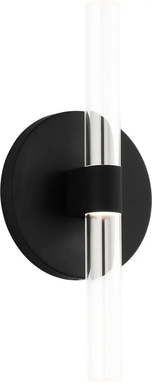 The Silas 10" Sconce delivers contemporary style with its midnight black finish and compact 10-inch profile. Perfect for modern interiors seeking clean lines and versatile wall lighting.
