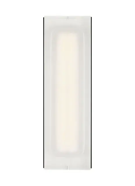 Sean Lavin's Milley sconce combines sandblasted crystal with integrated LED technology for a sophisticated, energy-efficient lighting solution. The etched inner diffuser creates a beautiful ambient glow ideal for intimate spaces.