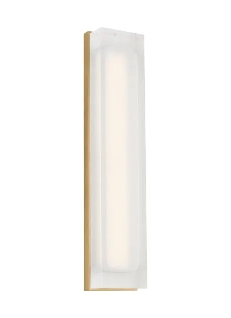 Milley LED Wall Sconce in Natural Brass
