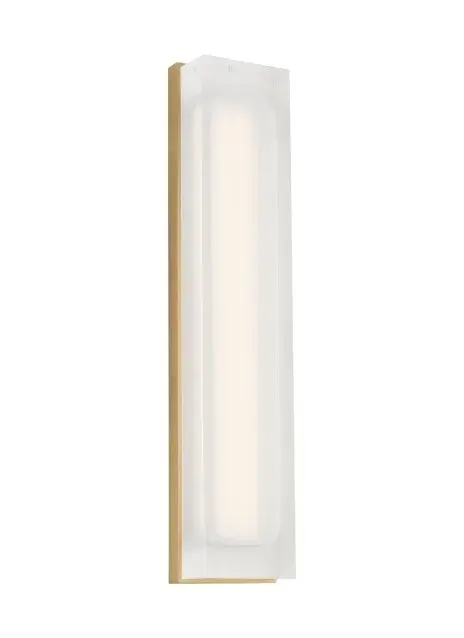 Milley LED Wall Sconce in Natural Brass
