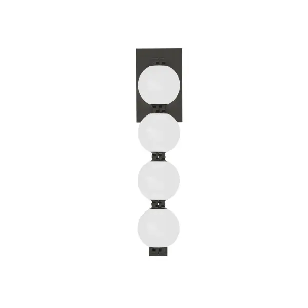 The Perle LED Wall Sconce brings artistic sophistication to any space with its soft white glass and dark bronze finish. Part of the acclaimed Collier Series extension, it offers stunning illumination with integrated LED technology and ADA compliance.