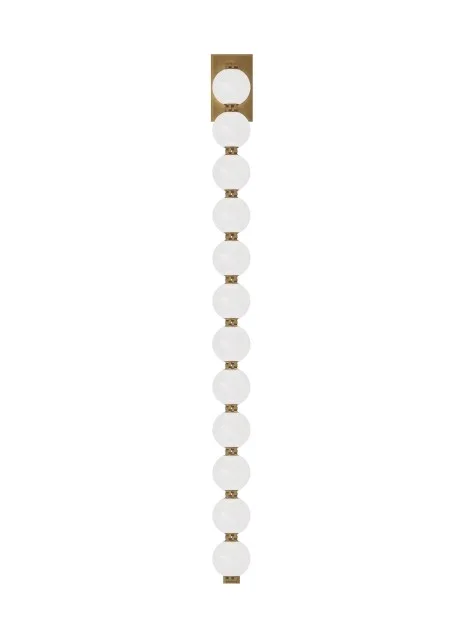 Perle LED Wall Sconce in Natural Brass