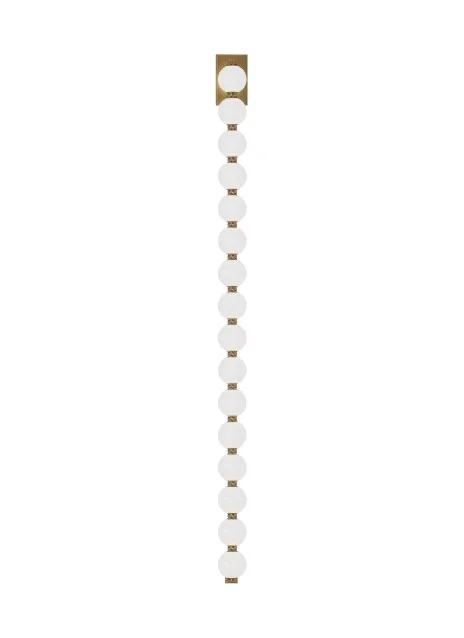 Perle LED Wall Sconce in Natural Brass