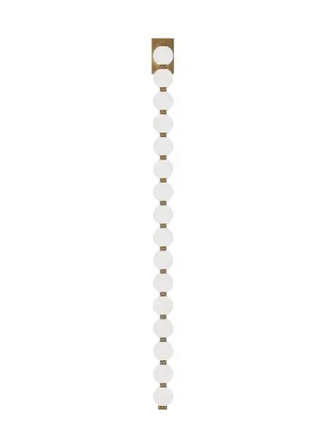Perle LED Wall Sconce in Natural Brass
