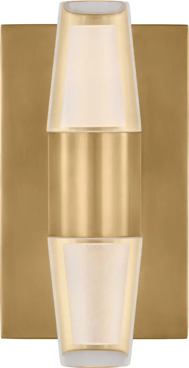 Lassell Single Short Sconce in Natural Brass - Image 1