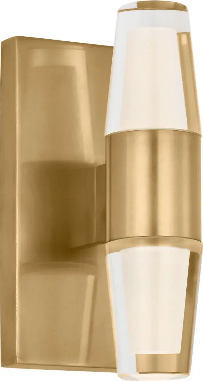 Lassell Single Short Sconce in Natural Brass - Image 2