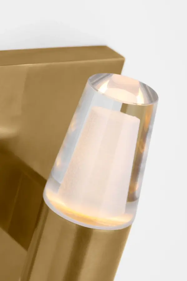 Lassell Single Short Sconce in Natural Brass - Image 3