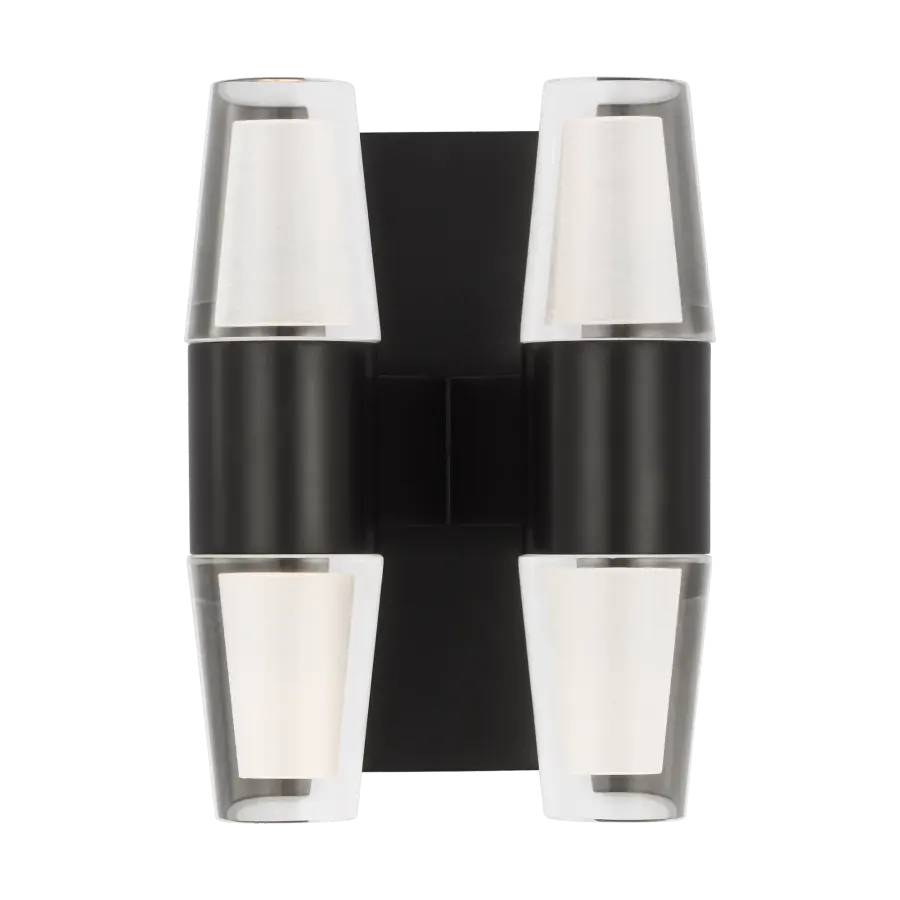 Lassell Double Short Sconce in Dark Bronze - Image 1