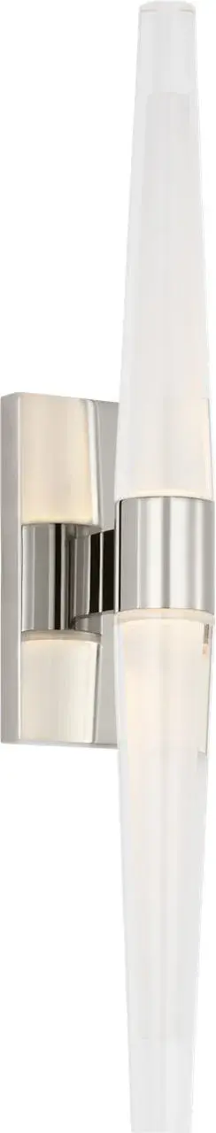 Lassell Single Tall Sconce in Polished Nickel - Image 2