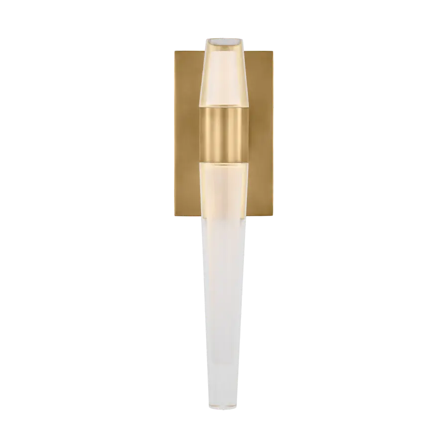 Lassell Single Sconce in Natural Brass - Image 1