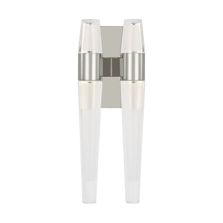 Lassell Double Sconce in Polished Nickel - Image 1