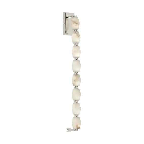 Collier Alabaster 28" Sconce in Polished Nickel - Image 3