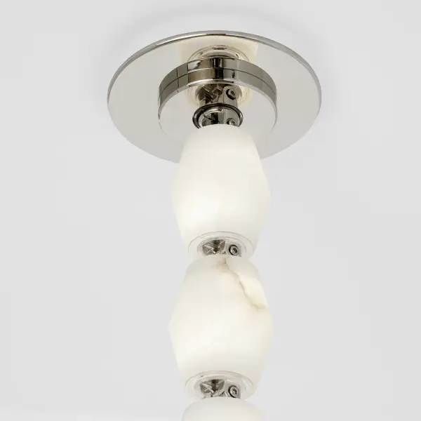 Collier Alabaster 28" Sconce in Polished Nickel - Image 4