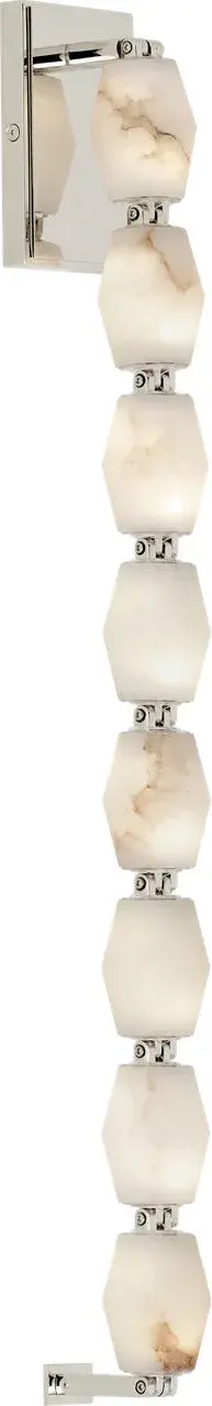 Collier Alabaster 28" Sconce in Polished Nickel - Image 5