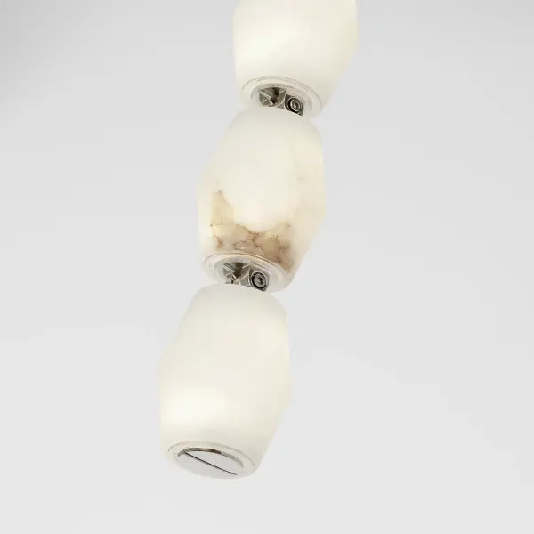 Collier Alabaster 28" Sconce in Polished Nickel - Image 7