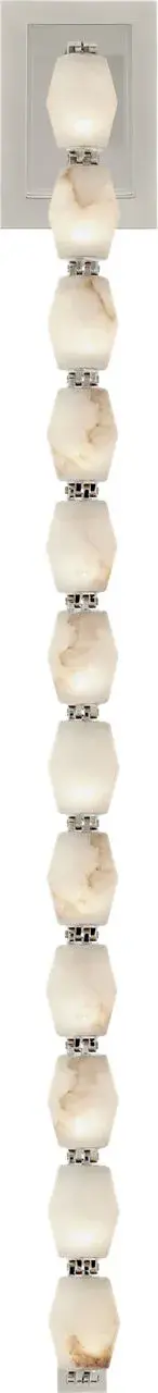 Collier Alabaster 40" Sconce in Polished Nickel - Image 1