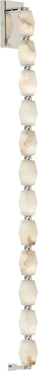 Collier Alabaster 40" Sconce in Polished Nickel - Image 2