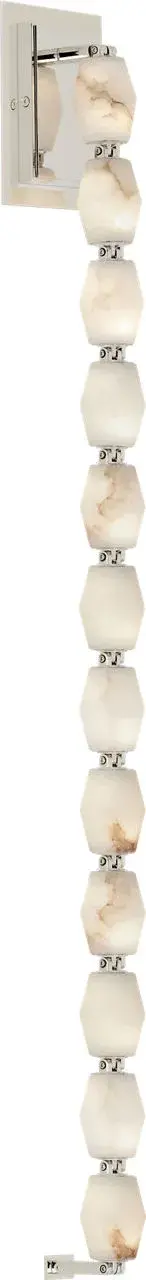 Collier Alabaster 40" Sconce in Polished Nickel - Image 3