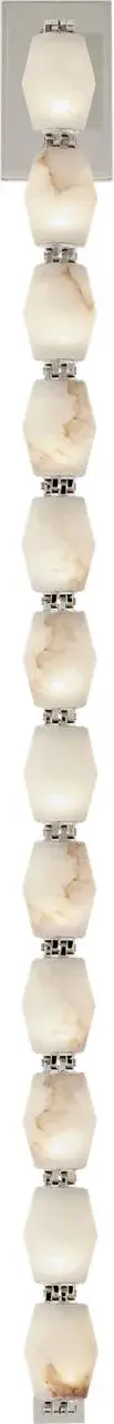 Collier Alabaster 40" Sconce in Polished Nickel - Image 4