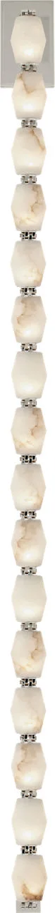 Collier Alabaster 53" Sconce in Polished Nickel