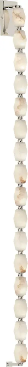 Collier Alabaster 53" Sconce in Polished Nickel - Image 2