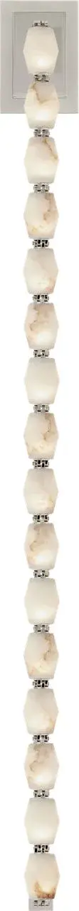 Collier Alabaster 53" Sconce in Polished Nickel - Image 4