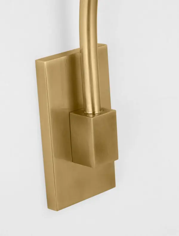 The Lajos 21" Sconce by Sean Lavin combines disciplined minimalist design with advanced fiber optic technology. Etched crystal cylinders diffuse light evenly, creating a sophisticated glow perfect for flanking mirrors or illuminating hallways. - alternate view