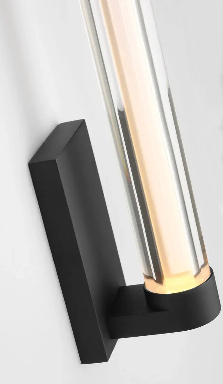 Reiya Round 13" Sconce in Nightshade Black - Image 2