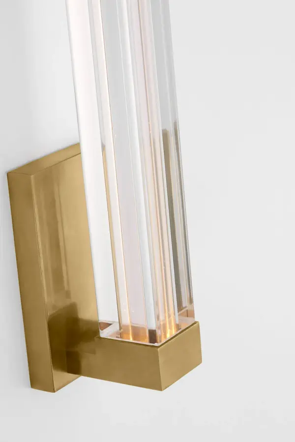 Reiya Square 13" Sconce in Hand-Rubbed Antique Brass - Image 3