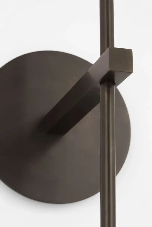 Hackney 25" Tail Sconce in Bronze with Linen Shade - Image 6