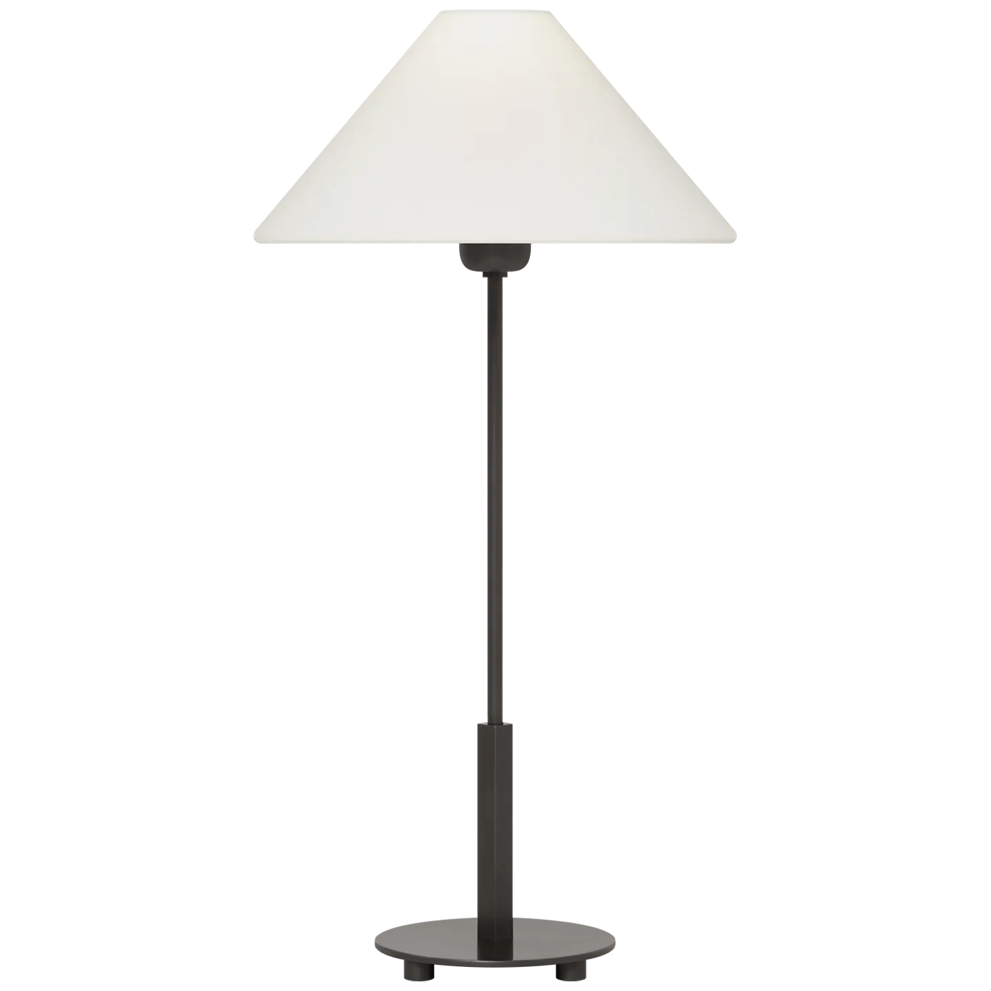 Hackney 24" Cordless Buffet Lamp in Bronze with Linen Shade