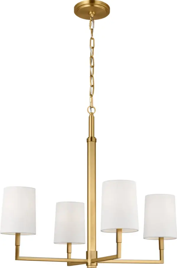 Danica Medium Chandelier in Burnished Brass - Image 1