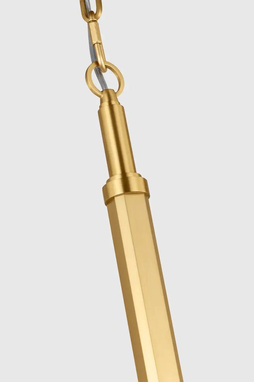 Danica Medium Chandelier in Burnished Brass - Image 3