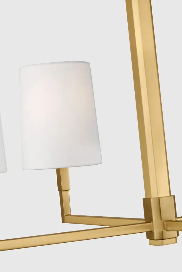 Danica Medium Chandelier in Burnished Brass - Image 4