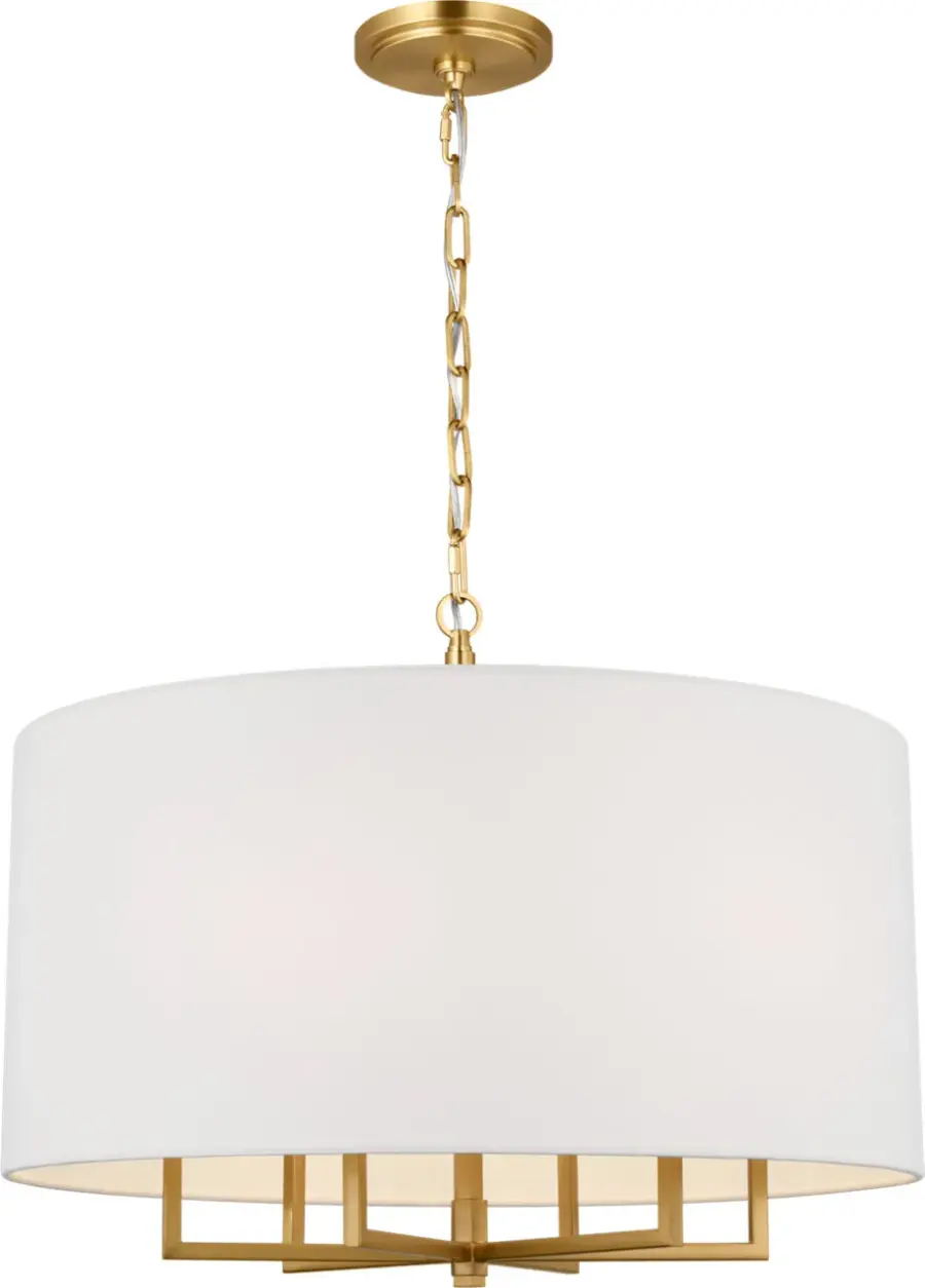 Danica Large Hanging Shade in Burnished Brass - Image 1