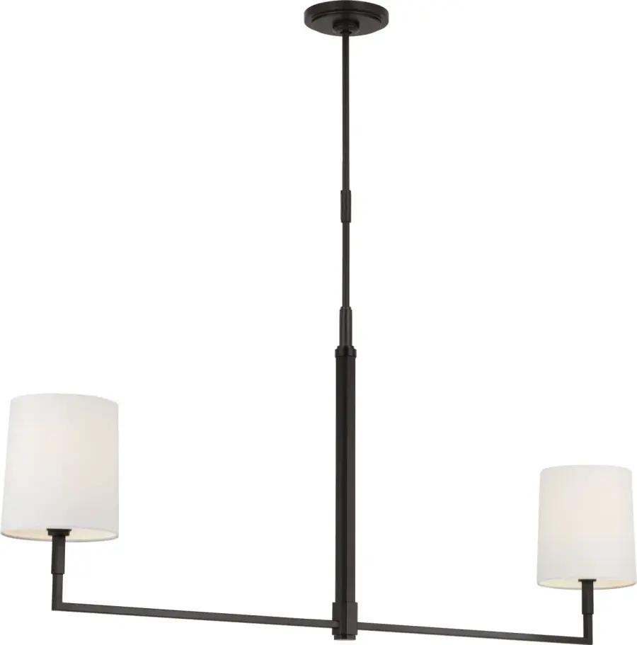 Danica Large Linear Chandelier in Aged Iron - Image 1