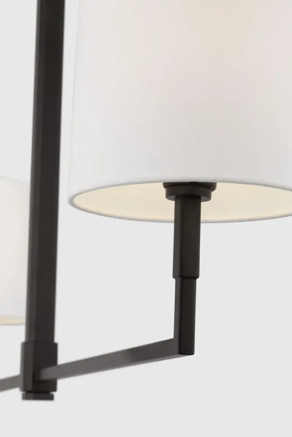 Danica Large Linear Chandelier in Aged Iron - Image 5