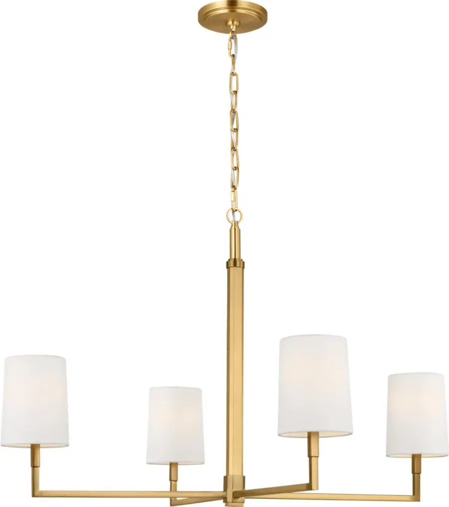 Danica Large Chandelier in Burnished Brass - Image 2