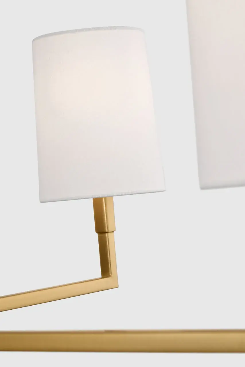 Danica Large Chandelier in Burnished Brass - Image 4