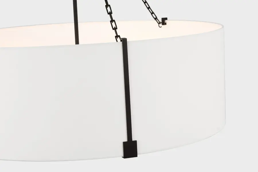 Bergen Extra Large Hanging Shade in Aged Iron - Image 8